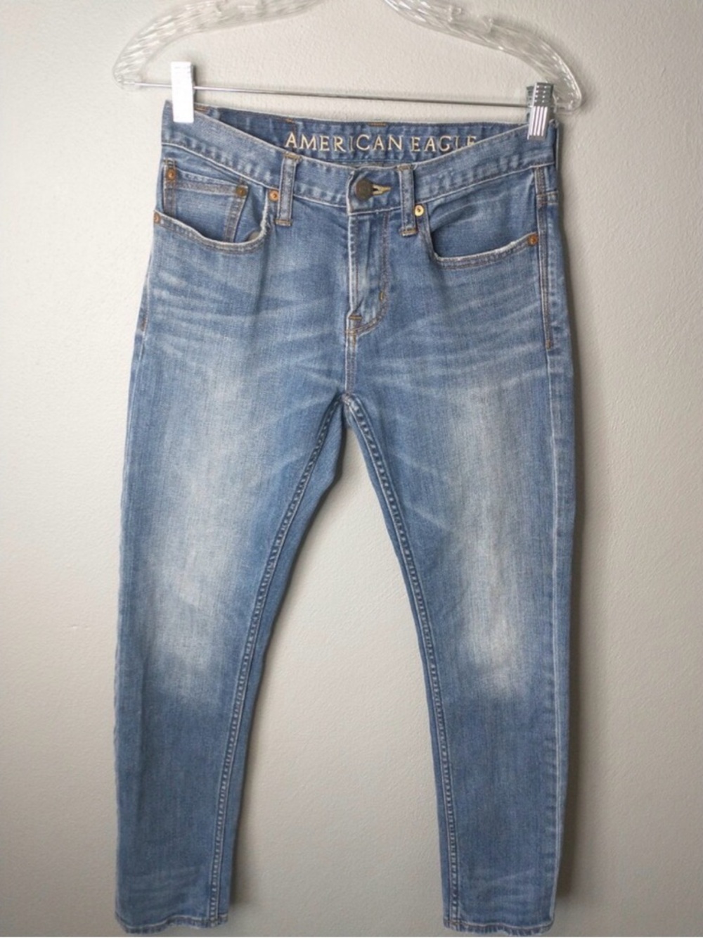American Eagle Skinny Jeans Women’s 28/30 Light Wash Stretch Denim